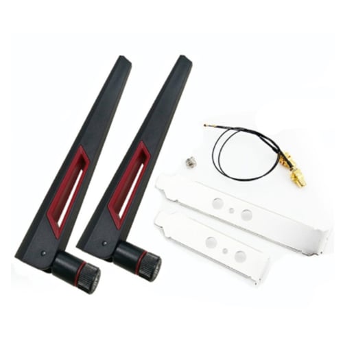 2x6Dbi 2.4GHz 5GHz Dual Band M.2 IPEX MHF4 U.fl Extension Cable to WiFi Antenna 