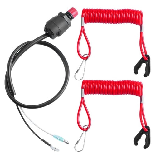 Yacht Outboard Engine Kill Stop Switch Safety Tether Cord Lanyard for Yamaha 