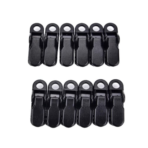 30Pcs Tent Awning Clamp Tarp Clips Snap Hangers Camping Survival Tighten Tools 