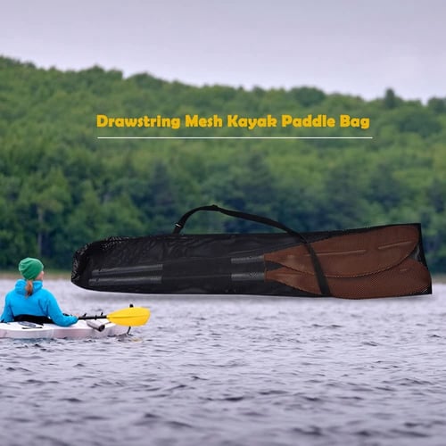 Kayak Paddle Bag Split Shaft Canoe SUP Paddles Cover Storage Transport Mesh Bag 