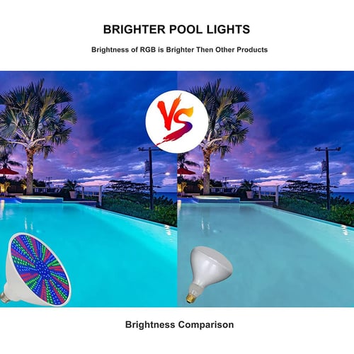 Pool Light Bulb 120v 40w Rgb Color, Changing Pool Light Fixture