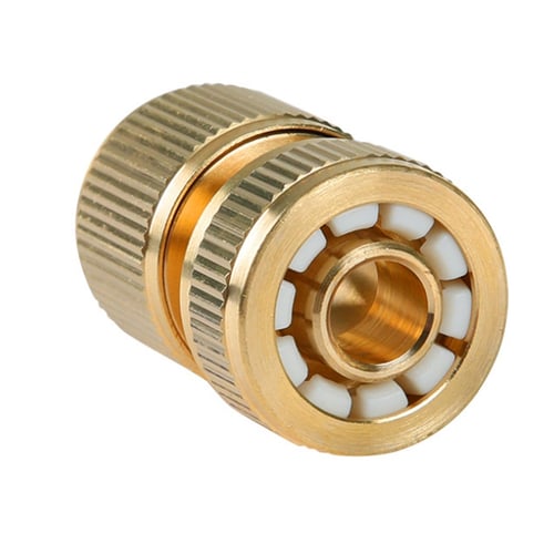 New Brass-Coated Hose Adapter 1/2 Quick Connect Swivel Connector Garden Coupling 