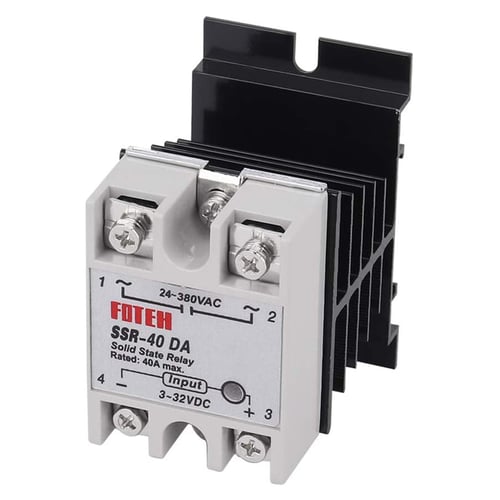 SSR40DA DC-AC Solid State Relay for Heated Bed Heater 