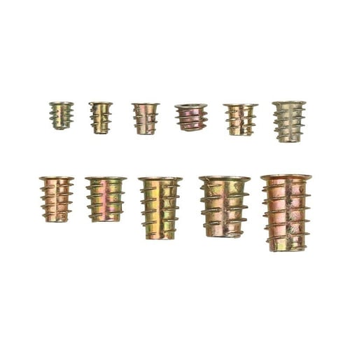 230pcs Threaded Inserts Screw in Nut Insert for Wood Furniture