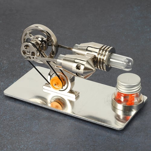 Mini Stirling Engine Steam Power Science Educational Toy Kits Electricity