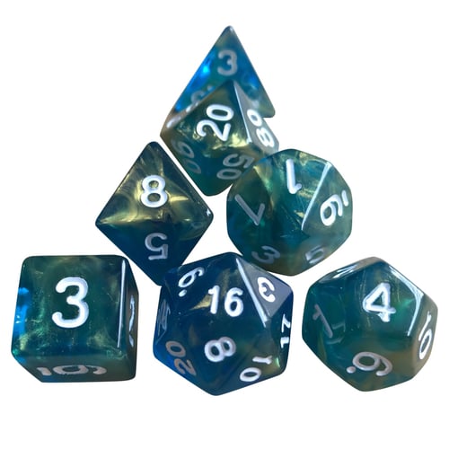 14x Table Board Game Toy Acrylic Polyhedral Dice Set D4-D20 for TRPG DND MTG 