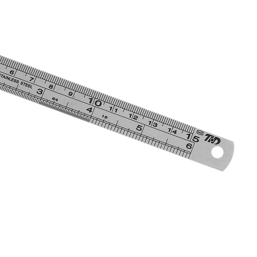 Silver 10pcs 30cm Stainless Steel Ruler Stationary for Home School Office 