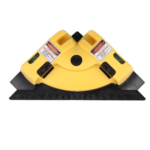 90 Degree Right Angle Vertical Horizontal Laser Chalk Line Projection Level Tool 