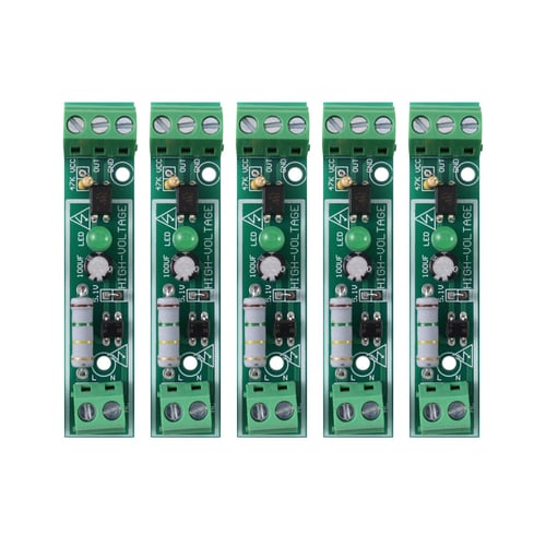 5PCS AC 220V Optocoupler Isolation Module Voltage Detect Board for PLC 1-Bit 