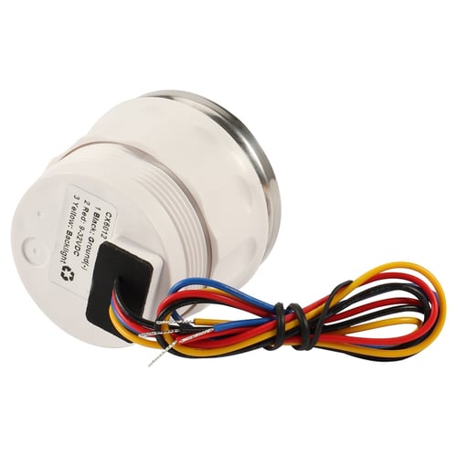 52mm Voltage Gauge Indicator 8-16V With Alarm Light Red Backlight For Car Marine