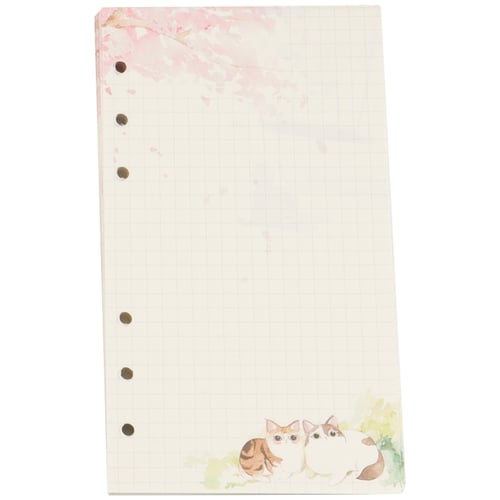 Kawaii Cherry Blossoms A6 Loose Leaf Diary Notebooks Journals Agenda Planner Set 