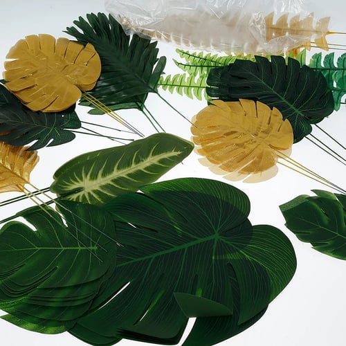 Tropical Styling Artificial Flower Leaves Luau Party Wedding Decor Hotel Supply 