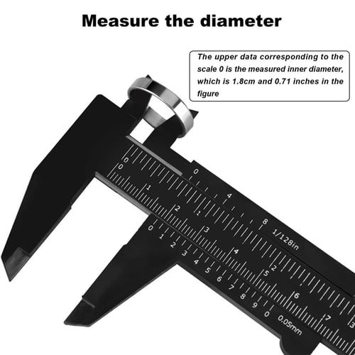Student Sliding Home Outdoor 150mm Mini Vernier Gauge Tool Caliper Ruler 