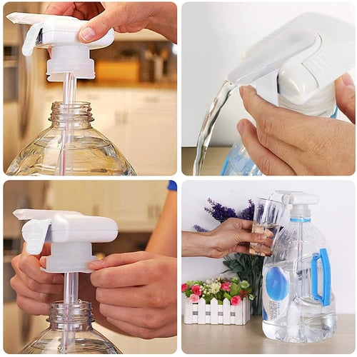 Beverage Dispenser White Electric Spill Proof Portable Automatic Drink Straw Drink Dispenser Tap Automatic Drink Dispenser Pumps for Milk Juice Beer Spill Proof 2pcs Automatic Drink Dispenser Tap