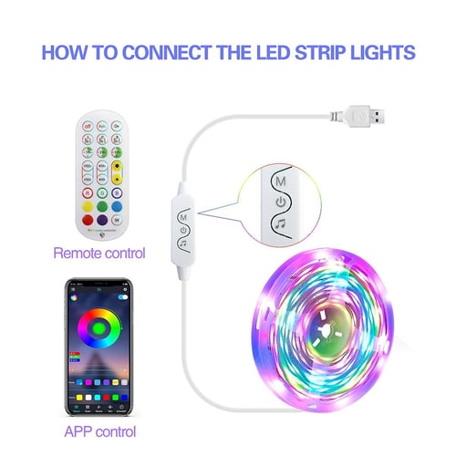 How To Connect Duoco Strip Lights Music