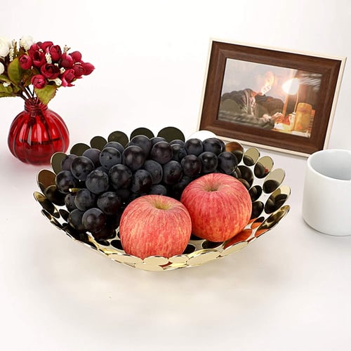 Fruit Stand Fruit Basket Creative Metal Fruit Bowl Fruit Holder Decor 