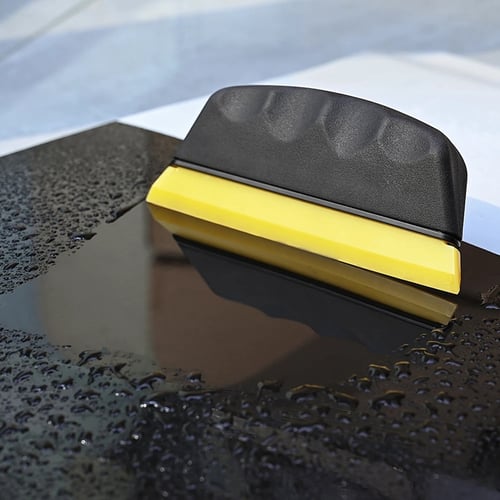 Vinyl Wrap Rubber Squeegee Beef Tendon Grip Window Tint Handle Tools Cleaning
