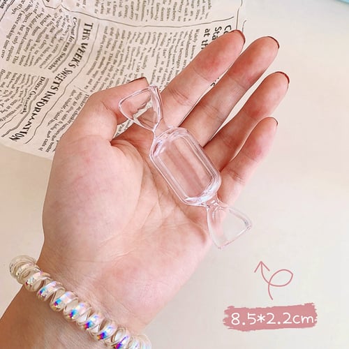 Mini Portable Transparent Candy Storage Box Necklace Ring Earring Box Gift Box 
