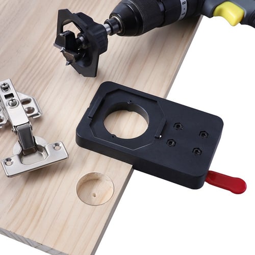 Hinged Jig Drill Guide Block Punching Hole Tool DIY Woodworking Supplies 