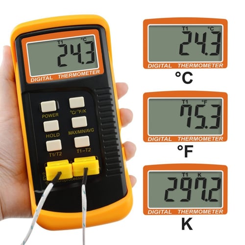K type M6 Probe Thermocouple Thermometer Embedded High Temperature Sensor Meter 