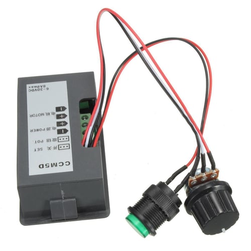 DC 6-30V 12V 24V MAX 8A Motor PWM Speed Controller With Digital Display Switch 