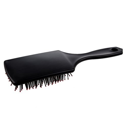 Professional Black Paddle Cushion Hair Massage Brush Hairbrush Comb 