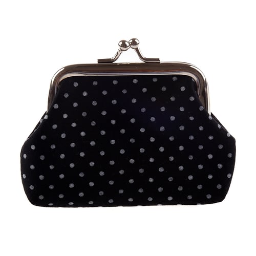 Coin Purse Polka Dot Wallet Buckle Clutch Handbag For Women Girls Gift