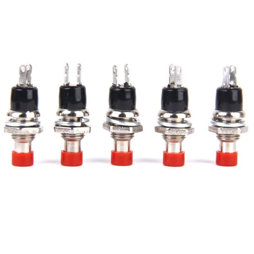 5X Mini Momentary Push Button Switch for Model Railway Hobby 7mm Pack of 10 Red 