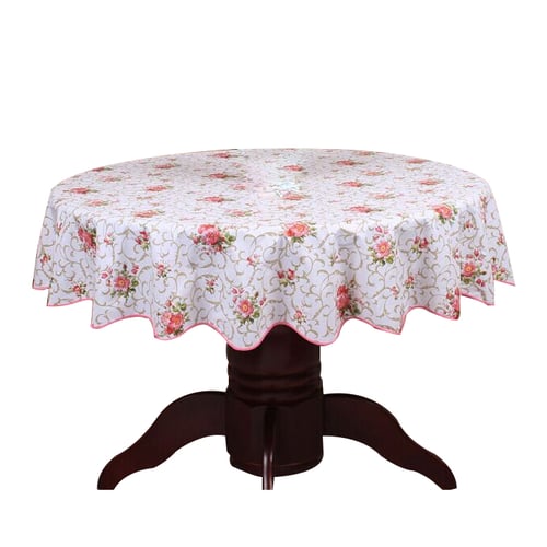 Past Round Table Cloth Pvc Plastic, Plastic Table Cover Round