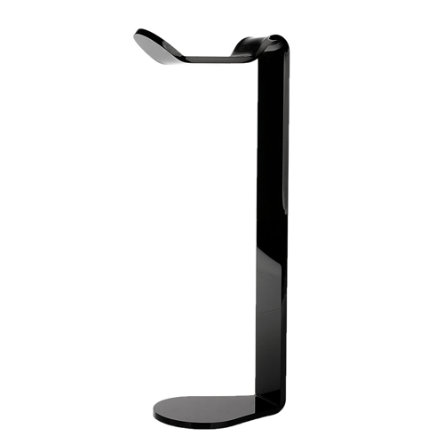 Acrylic Earphone Headset Hanger Holder Headphone Display C-Shape Stand Black 