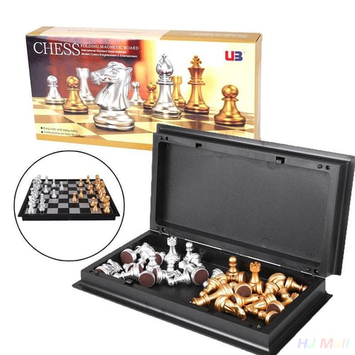 Chess 8 inch foldable magnetic mini board game 