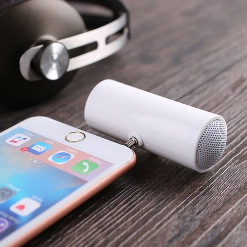 Newest Stereo Mini Speaker MP3 Player Amplifier Loudspeaker for Mobile Phone 3.5mm portabledurable White 
