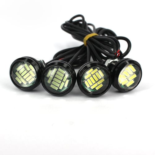10pcs White LED Eagle Eye Light 12V 15W Daytime Running DRL Backup Car Rock Lamp
