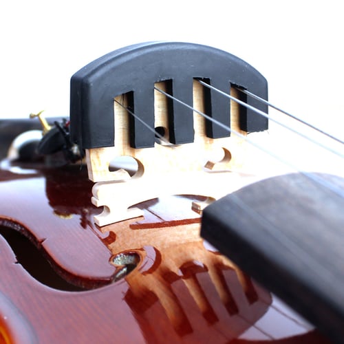 1/2 4/4 Violin Silencer Genuine Rubber Durable Violin Practice Mute Viola Fiddle 