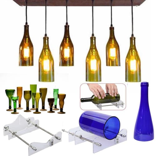 Glass Wine Beer Bottle Cutter Cutting Machine Art Crafts Tool Set Recycle K3Z1 