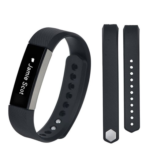 Silicone Replacement Sports Wrist Band Strap for Fitbit Alta Wristband Black 
