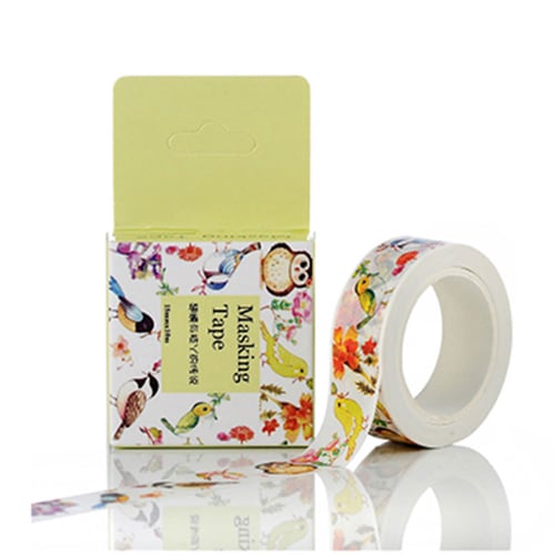 75CA 10M Adhesive Cartoon Washi Masking PVC Tape Sticker Craft Decor Universal 