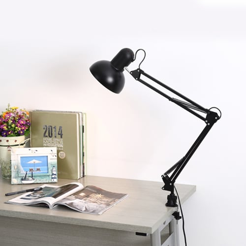 Swing Arm Clamp Table Desk Lamp Light, Arm Clamp Table Lamp