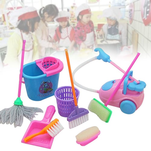 543A Pretend Toys Educational Role Play 9Pcs/Set Cleaning Tool Gifts Gifts Kids 