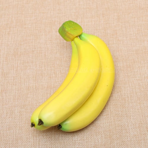Realistic Lifelike Artificial Banana Bunch Fake Fruit Display Prop Decorative 