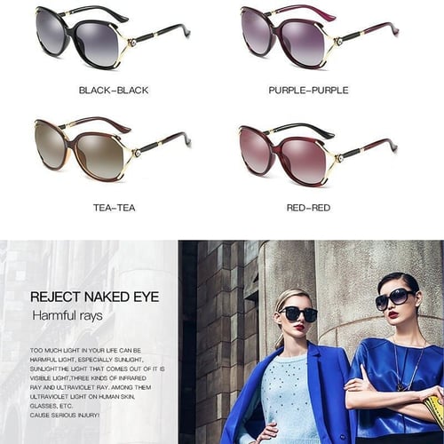 New Womens Ladies Designer Polarized UV400 Oversized Driving Eyewear Sunglasses 