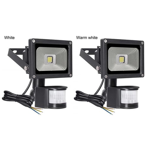 LED Outdoor Security Flood Light PIR Motion Sensor Outside Floodlight Spotlight 