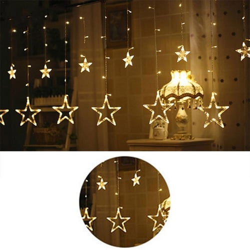 40-LED Battery Operated Wedding Pentagram Star Shape String Lamp Fairy Light 