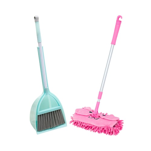 Kids Cleaning Tools Toddlers Small Mop Small Broom Small Dustpan Educational Toy 