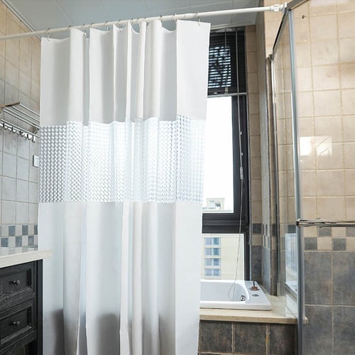 Thickened Peva Shower Curtain Fabric 3d, Are Cotton Shower Curtains Waterproof Or Not