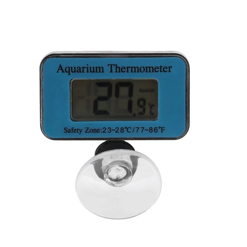 10 Waterproof Digital LCD Aquarium Thermometer Marine Thermometer with The Suction Cup Temperature Range Blue to 50 ?