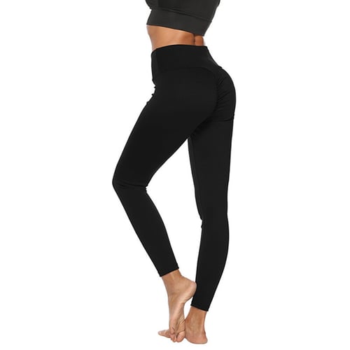 Women's Sport Yoga Pants Gym Push Up Leggings High Waist Trousers with Pockets 
