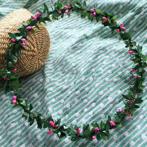 7.5M Silk Artificial Flower DIY Crafts Wreath Leaves Garland Leaf Vine Iron Wire 