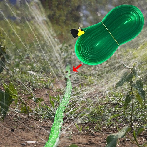 Spray Trampoline Sprinkler Flat Soaker Hose Pipe Watering Pipe Lawn Sprinkler 