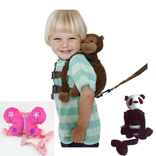 Cute Bear Children Walking Harness Backpack Bag Kids Toddler Safety Leash Strap 